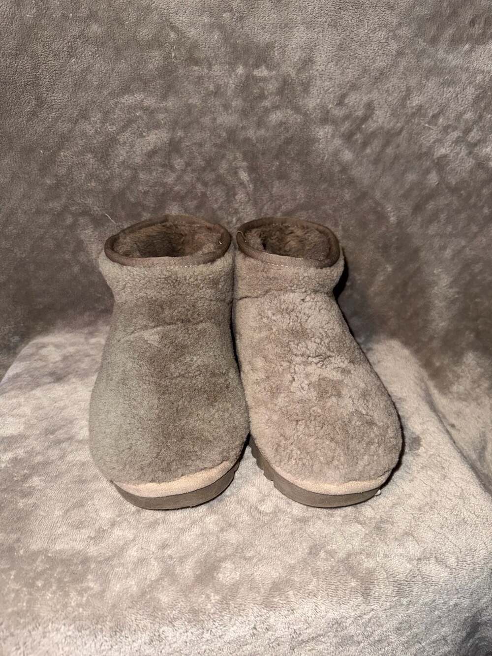 Steve Madden Faux Shearling Ankle Boots Size 7.5